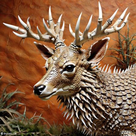 01965-253167092-_lora_r3psp1k3s_0.65_ deer made of r3psp1k3s, reptile skin, spines,.png